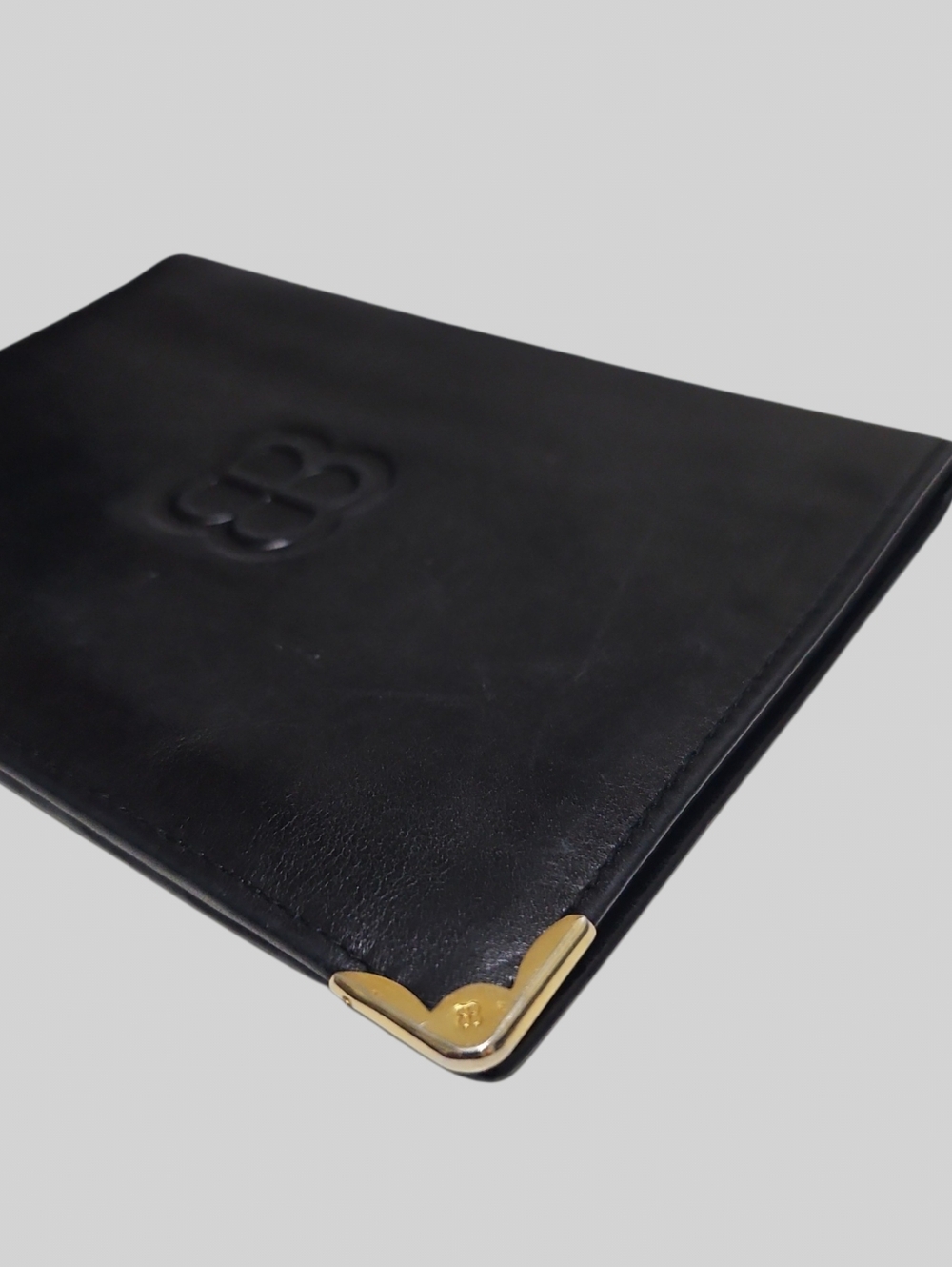 Balenciaga Vintage BB Logo Leather Bifold Wallet - Picture 5 of 15